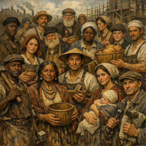 A diverse group of historical workers and artisans whose stories are rarely told